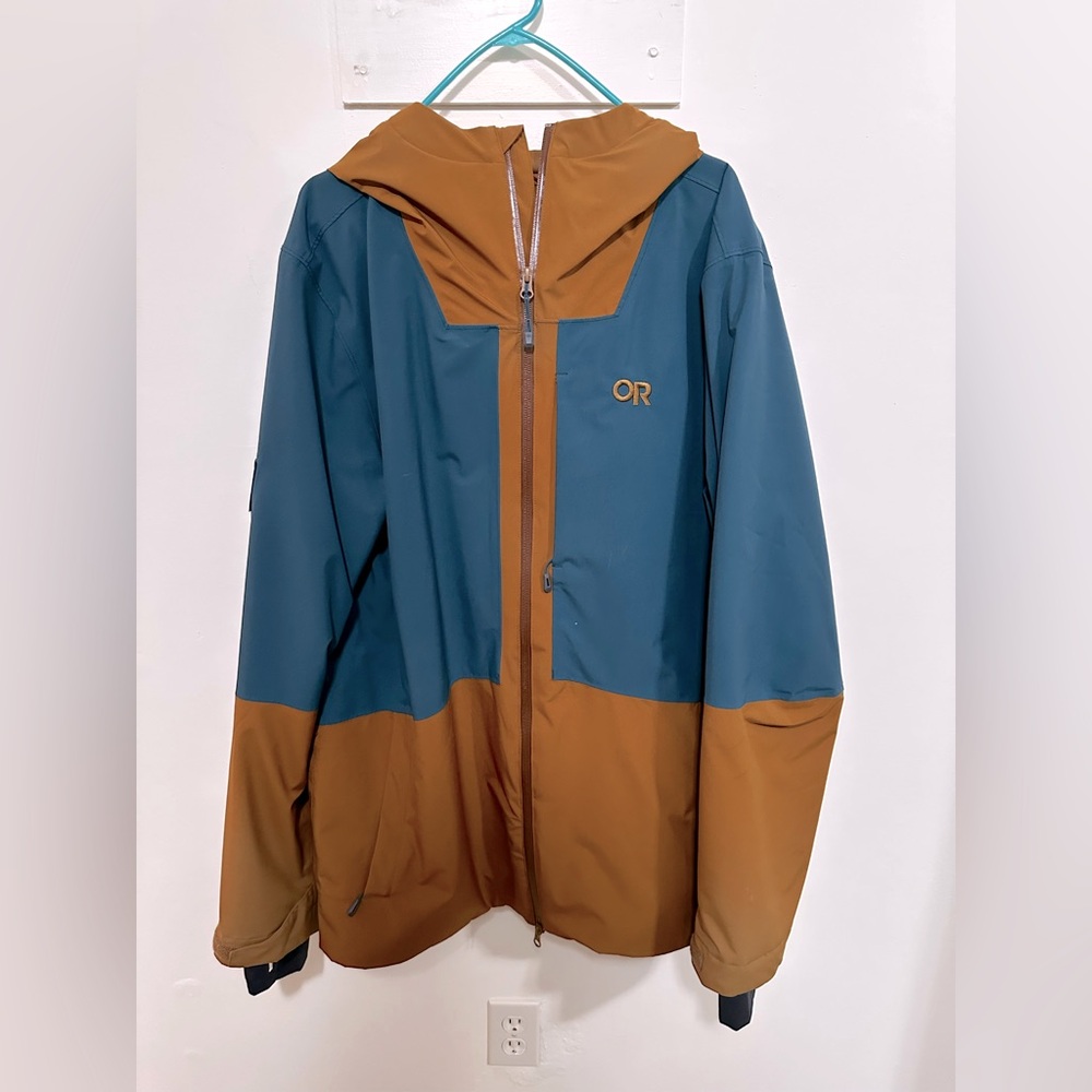 Outdoor research snow crew men’s ski/snowboarding jacket XL
